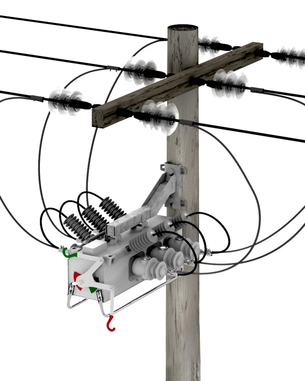 NOJA Power VISI-SWITCH - Side Pole Mounting Arrangement