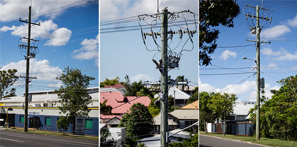 Collage of NOJA Power OSM Recloser installations providing safe and reliable energy throughout the world
