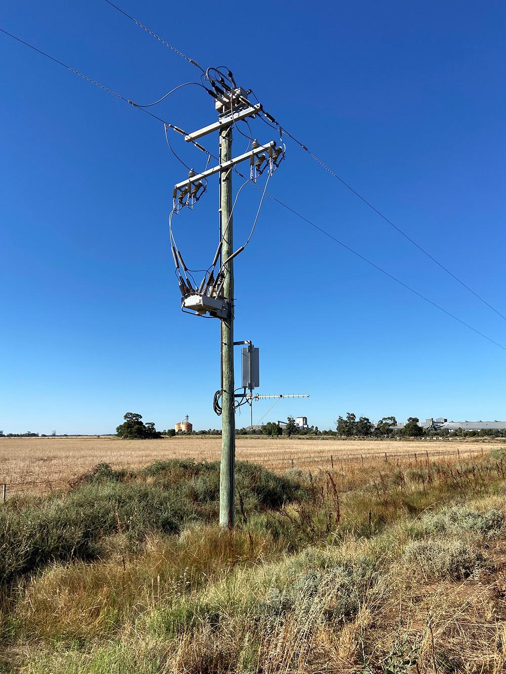A NOJA Power OSM Recloser in two pole configuration, Australia