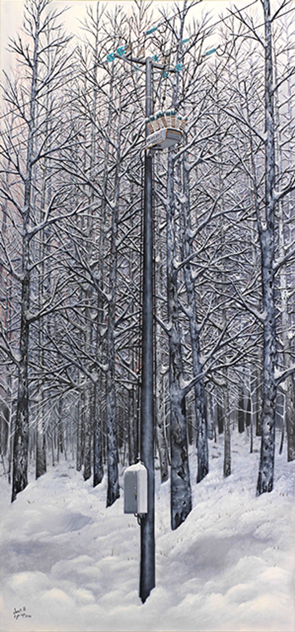 NOJA Power ACR installation in Sweden painted by John H. Lynch