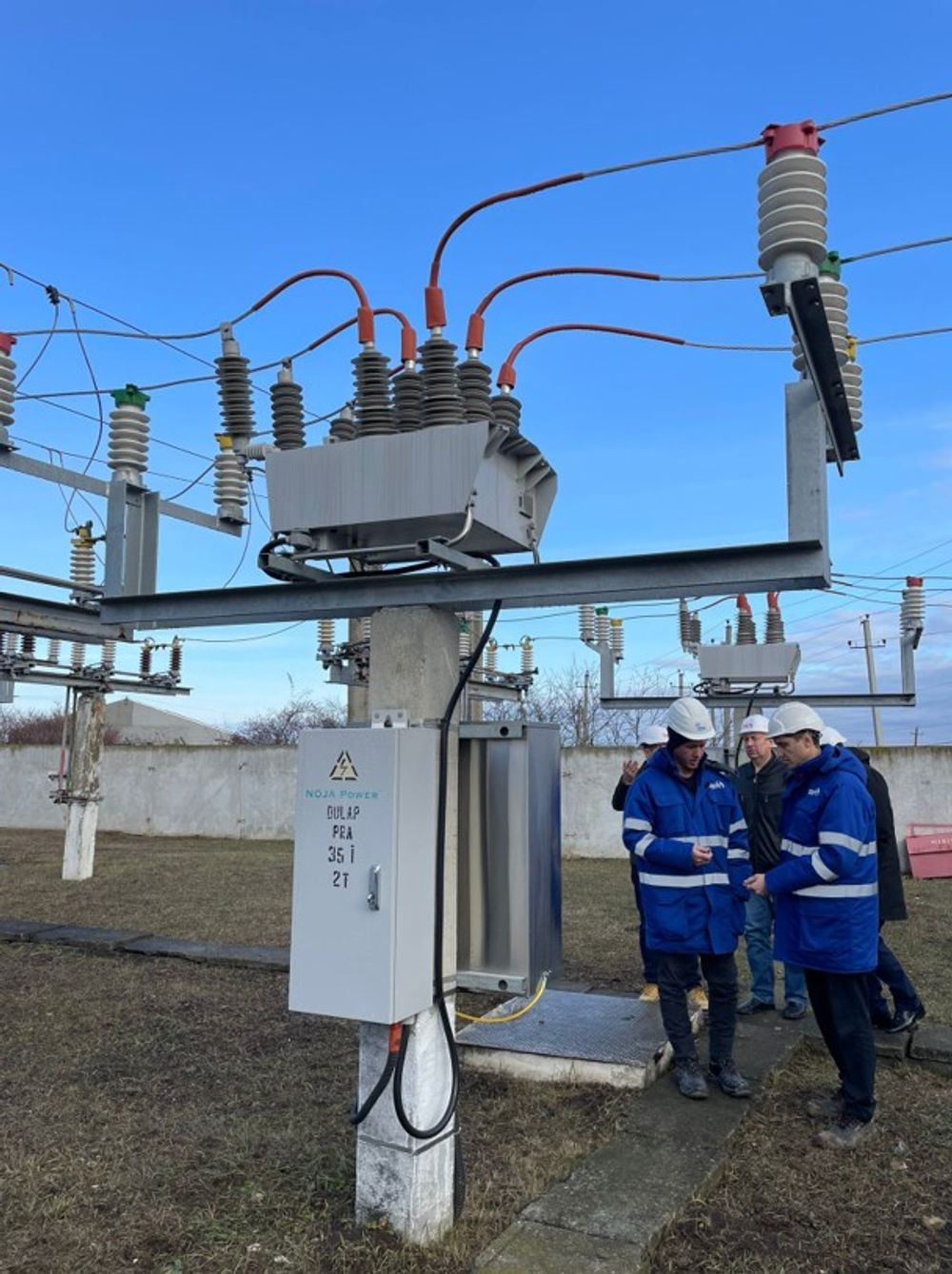 The NOJA Power OSM Recloser with RC Series control installed in a Moldovan Substation