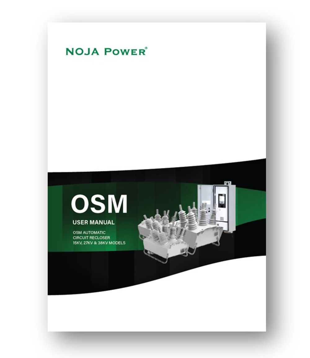 NOJA Power OSM Recloser User Manual