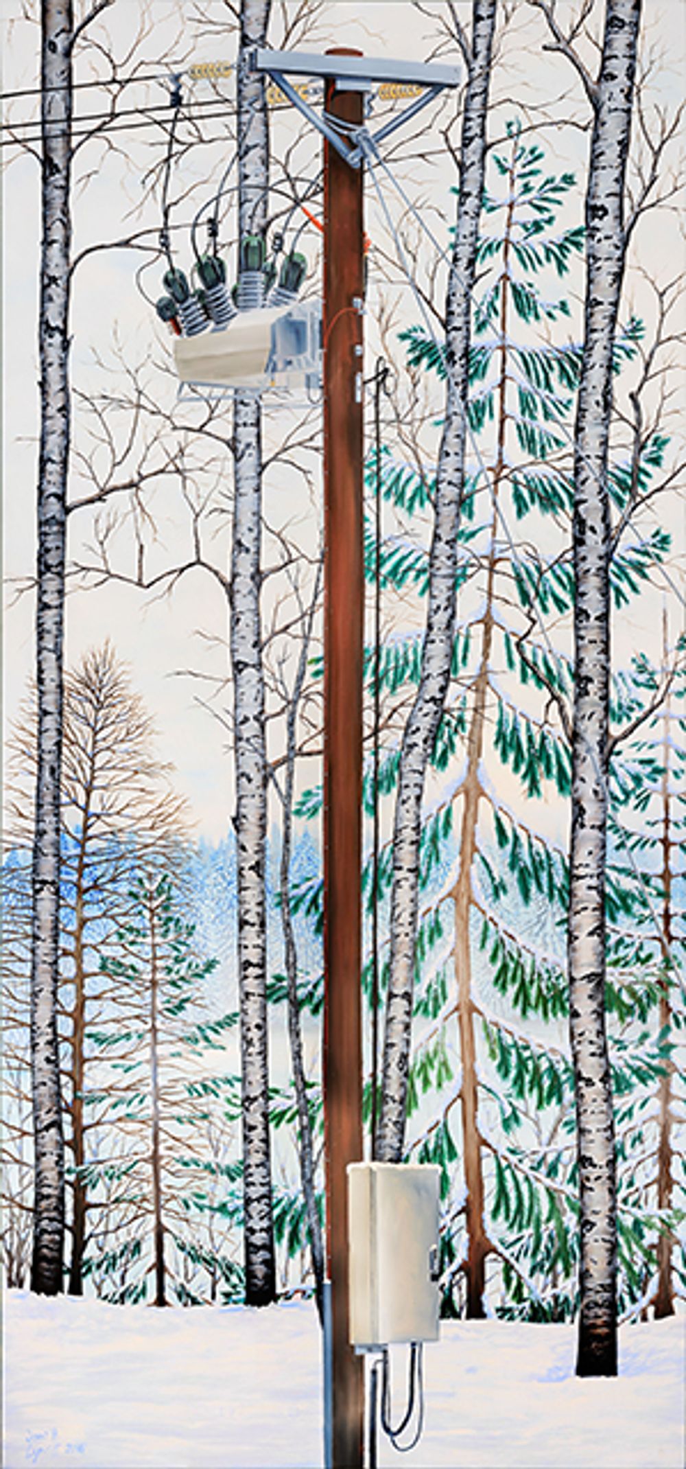 NOJA Power ACR installation in Finland painted by John H. Lynch