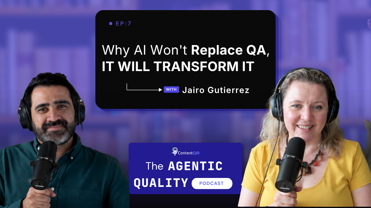Jairo Gutierrez, Director of Quality Engineering at Slalom, guest on The Agentic Quality Podcast 2.0 by ContextQA