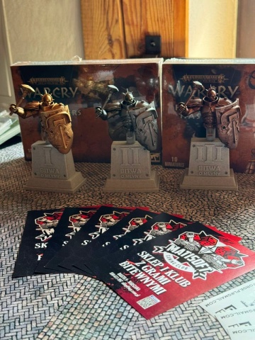 Zdjęcie nagród z lokalnego turnieju organizowanego przez Magmę