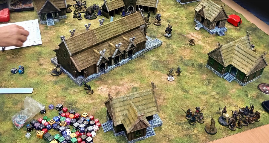 Zdjęcie z gier bitewnych w magmie szczegółowe tereny