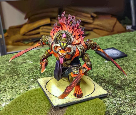 Zdjęcie detalicznego modelu pomalowanego przez członka Magmy