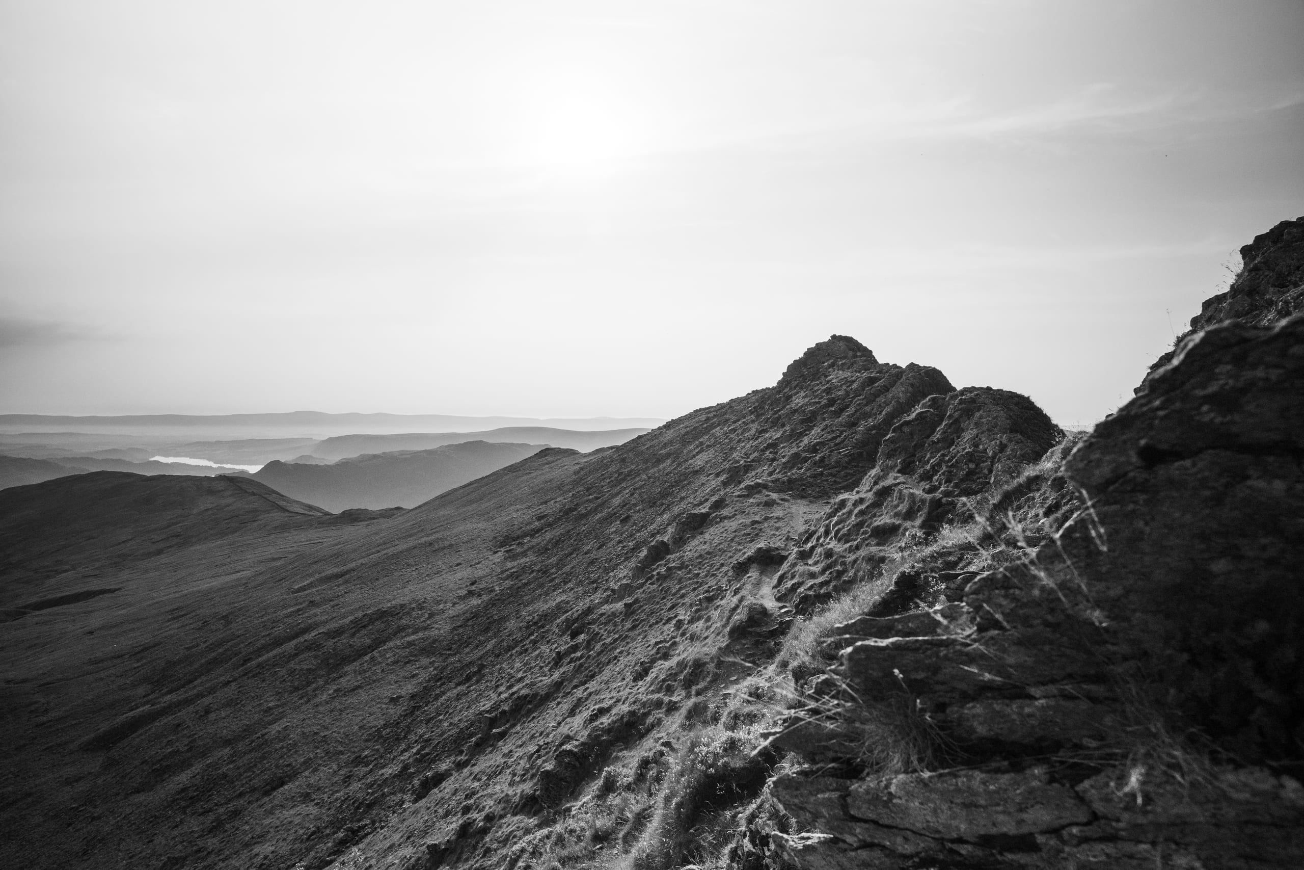 The ridge in black and white