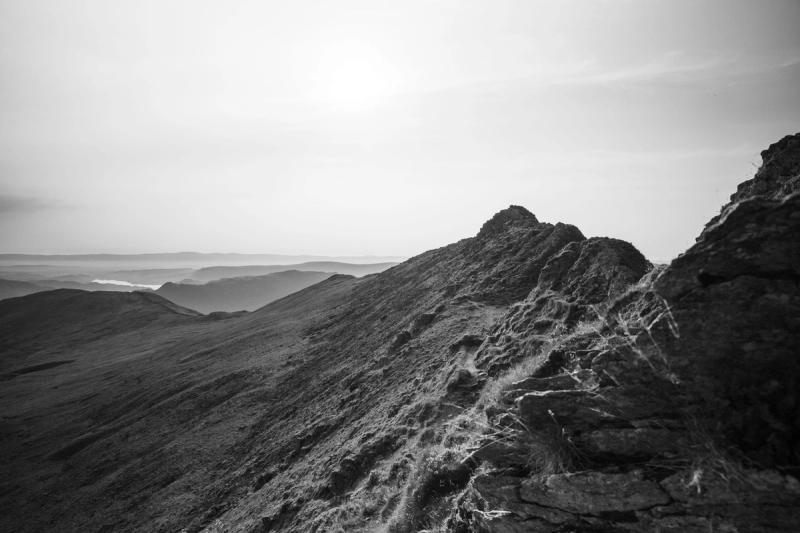 The ridge in black and white