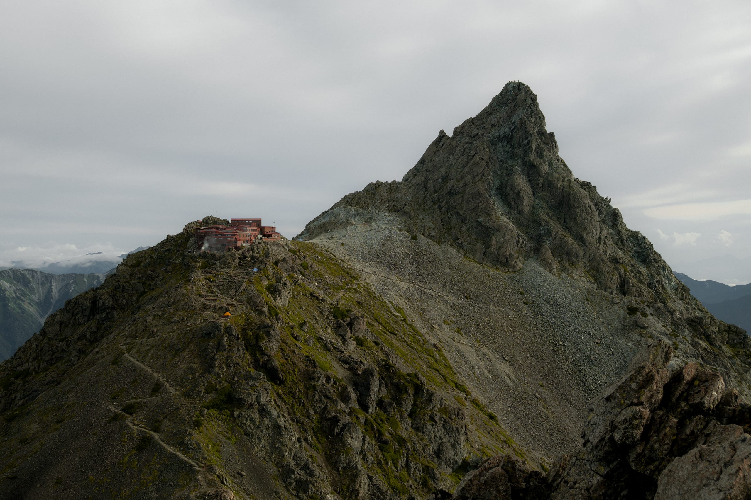 Mt Yarigatake and Yarigatake-sanso