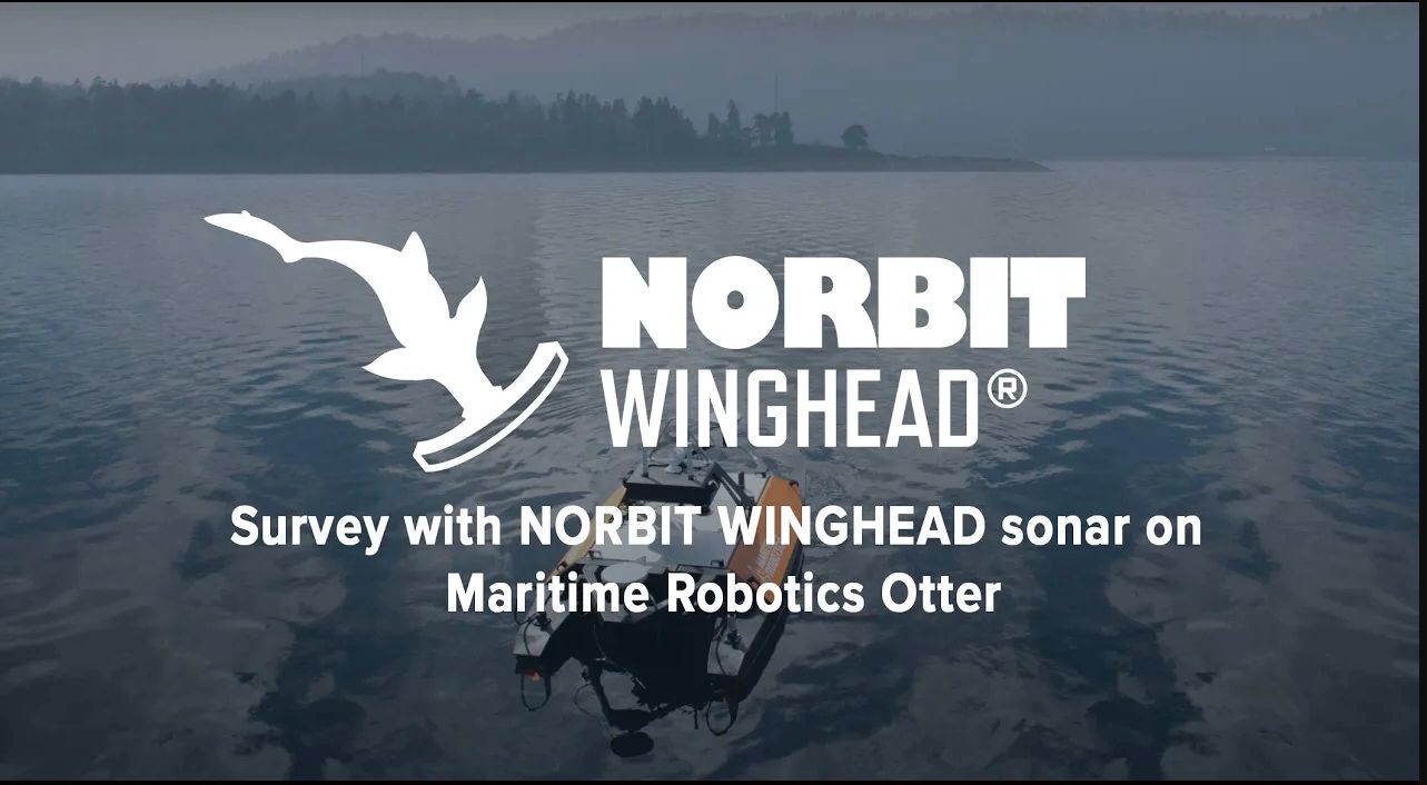 Survey with NORBIT WINGHEAD sonar on a Maritime Robotics Otter USV