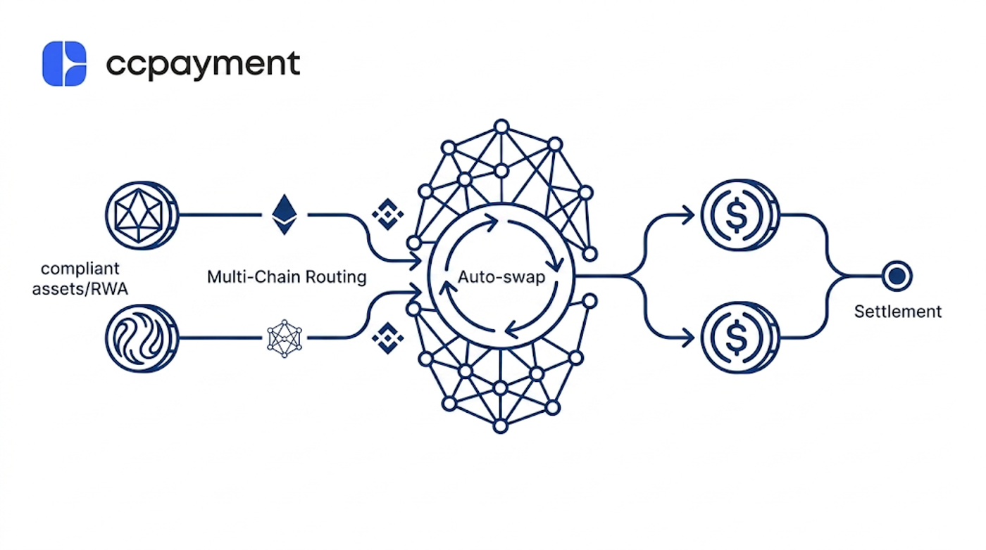 Auto-Swap of multi-chian routing coins to stable coins