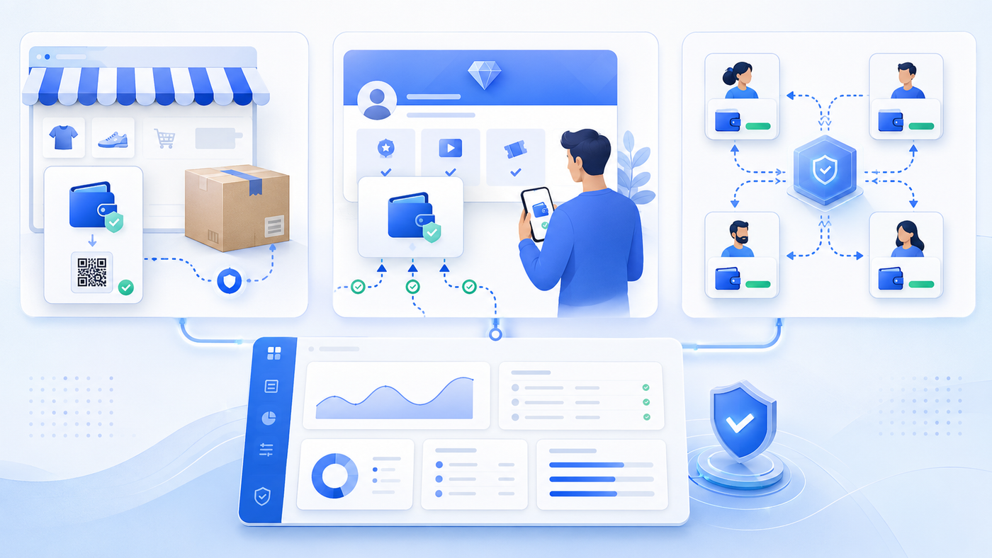 Retail checkout, permanent address, and wallet payment modes for merchants