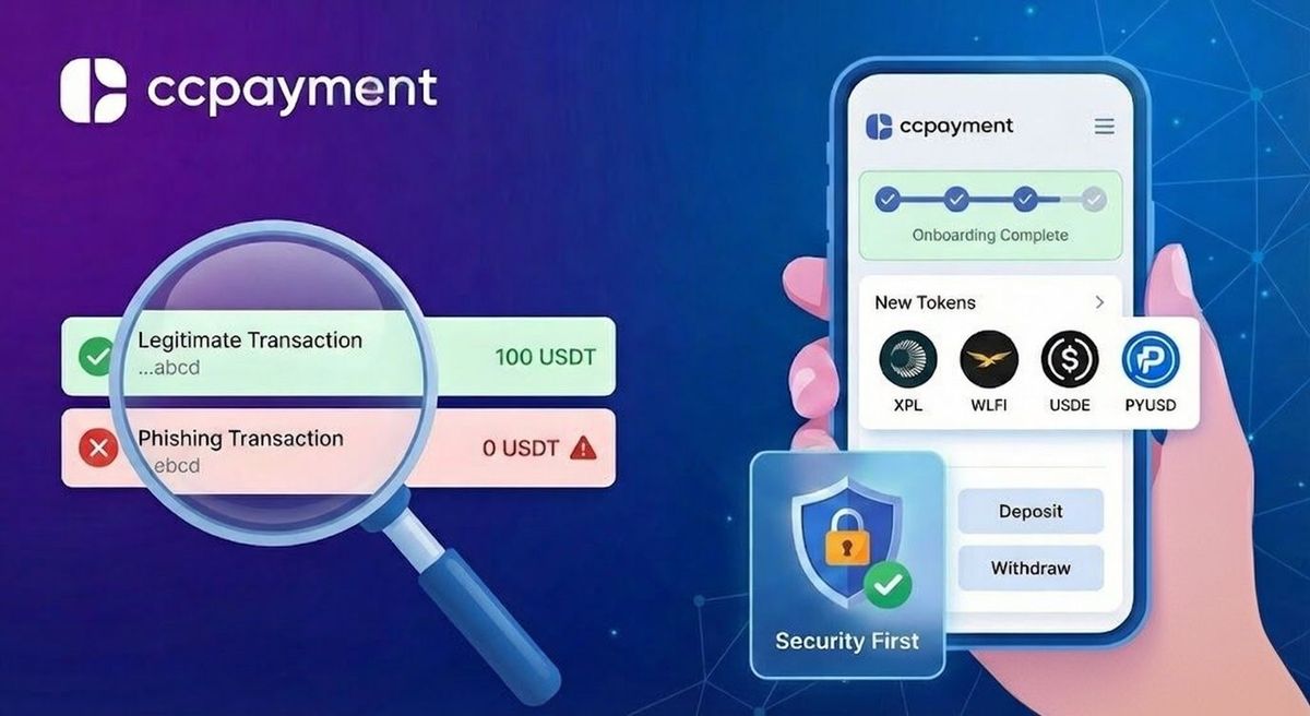 🚀 CCPayment Weekly Update:  🆕 New Onboarding Guide, 💰 New Token Listings & 🛡️ Security Alerts