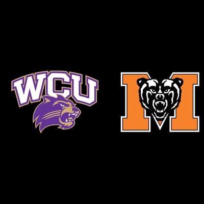 Western Carolina and Mercer Logos side by side