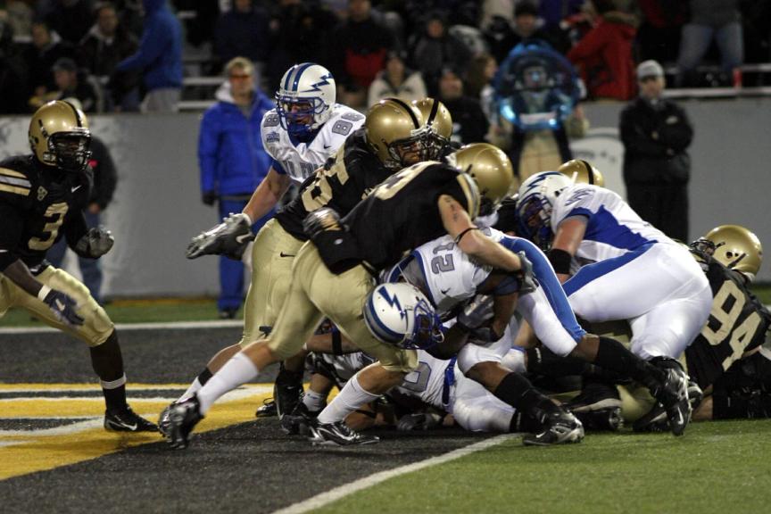 Air Force has played two weeknight games against their Service Academy rivals, in 2004 and 2006.