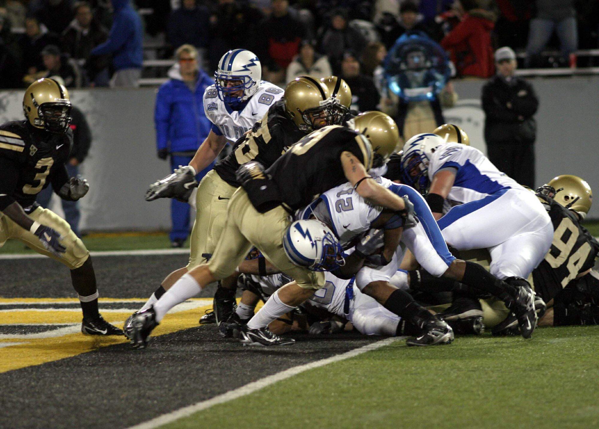 Air Force has played two weeknight games against their Service Academy rivals, in 2004 and 2006.