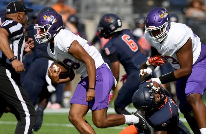 Virginia State defeated Benedict 23-7 in last years Black College Football Hall of Fame Classic