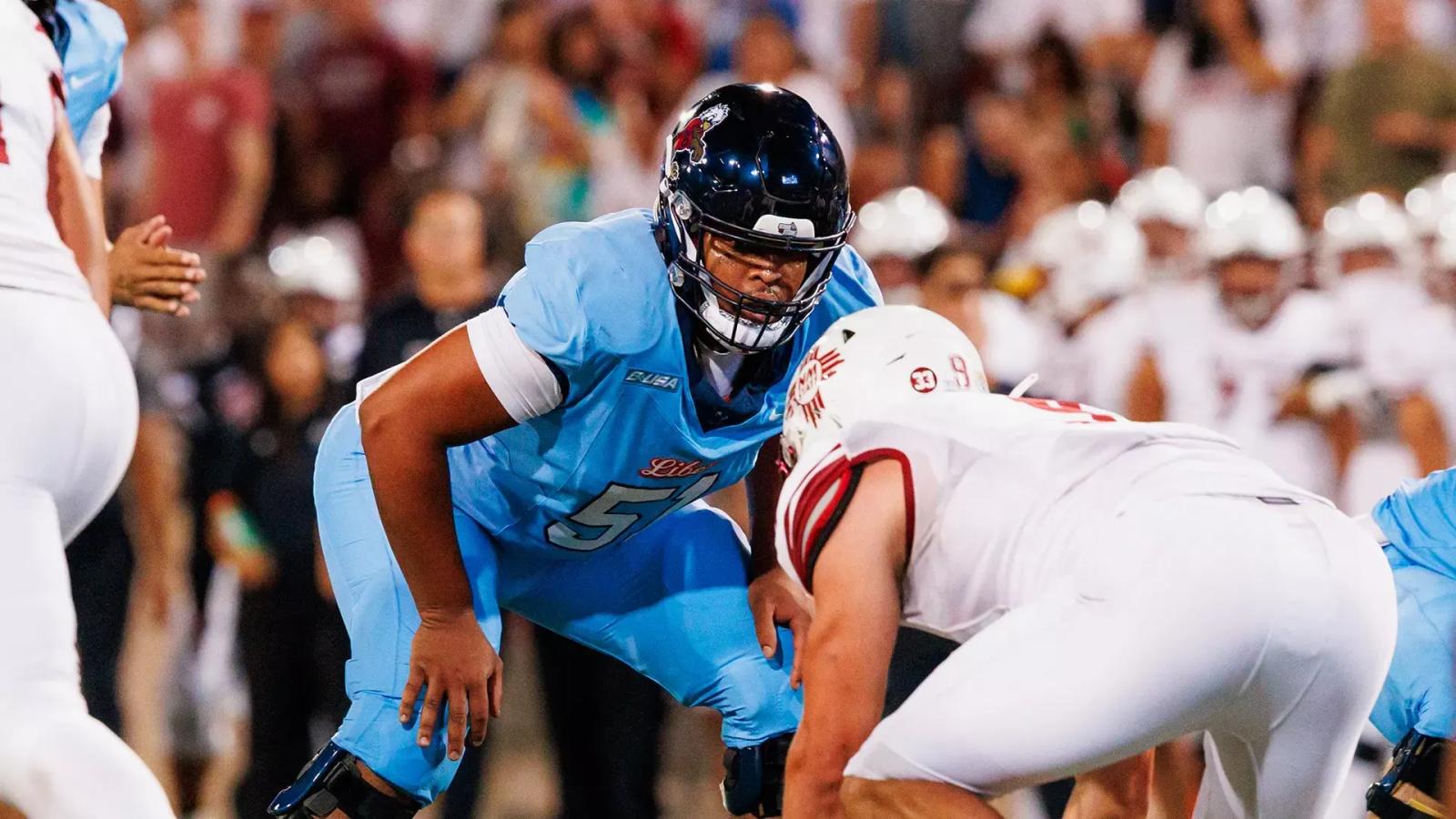 Liberty OL D.J. Geth vs New Mexico State (2024)