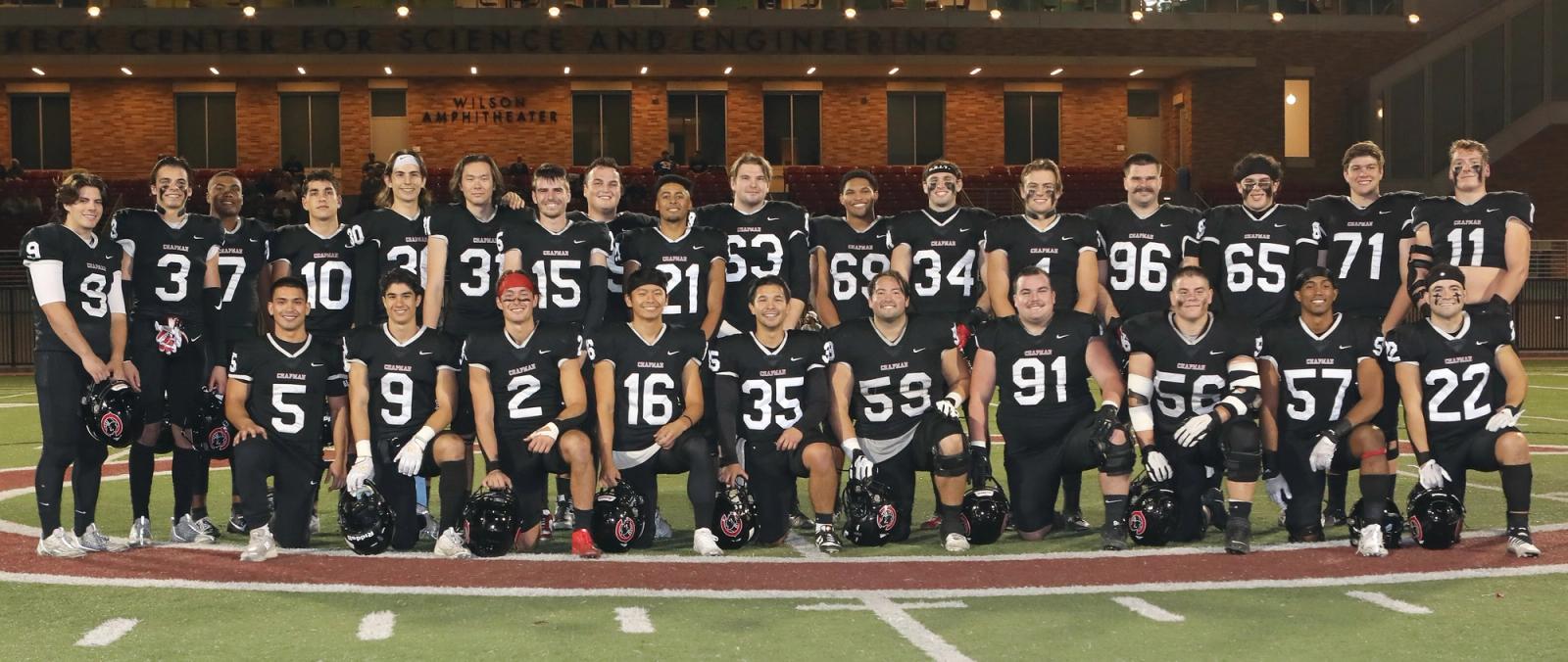 Chapman finished their ascension from 0-3 to 5-3 and a spot in the inaugural SCIAC Championship Game.