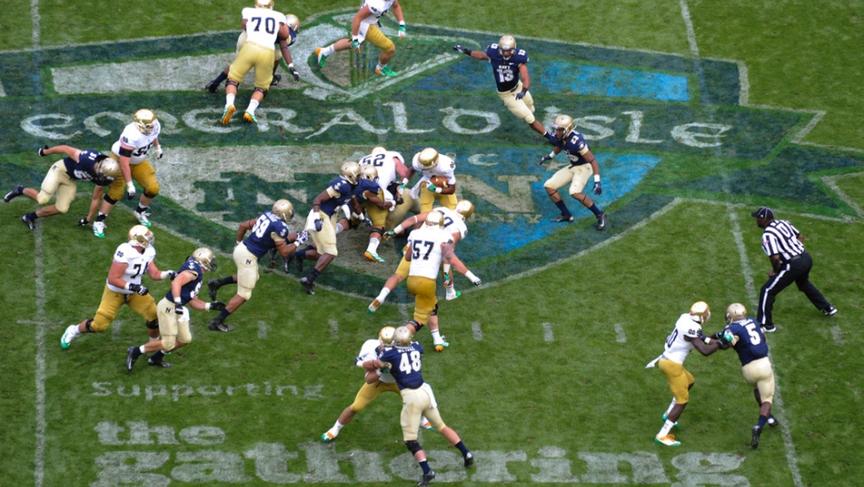 Notre Dame and Navy have played in Ireland twice before.