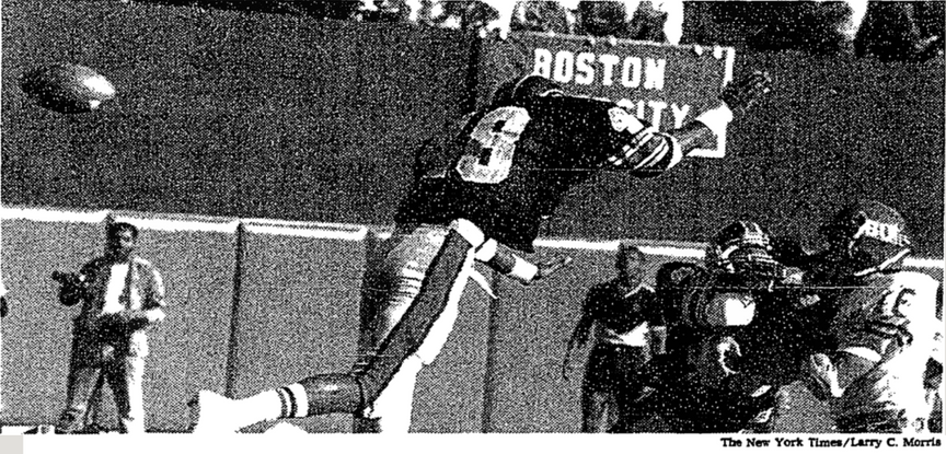 Boston University and Grambling played at Yankee Stadium in a much anticipated game in 1984