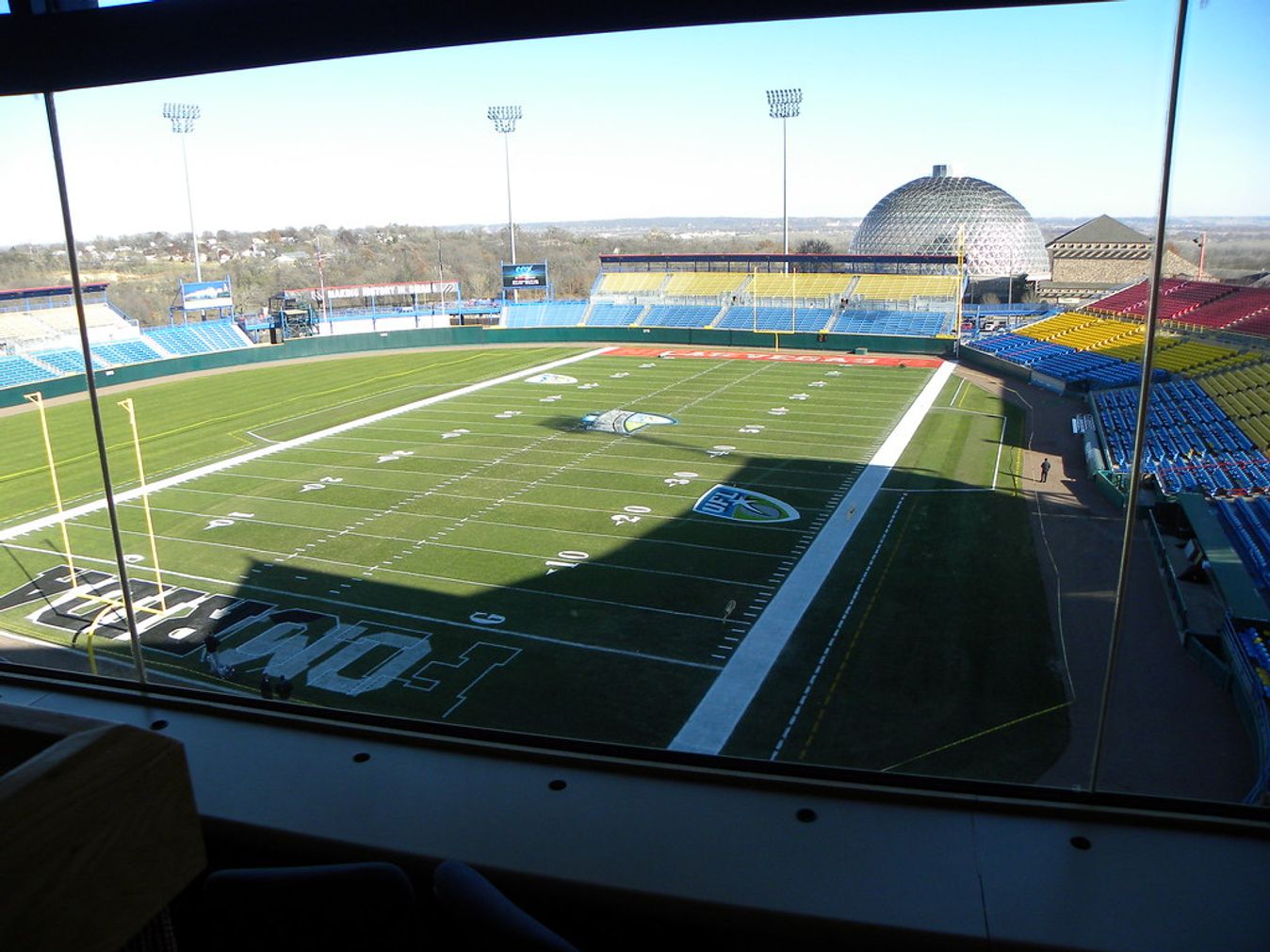 Rosenblatt Stadium in Football Configuration for the 2010 UFL Championship