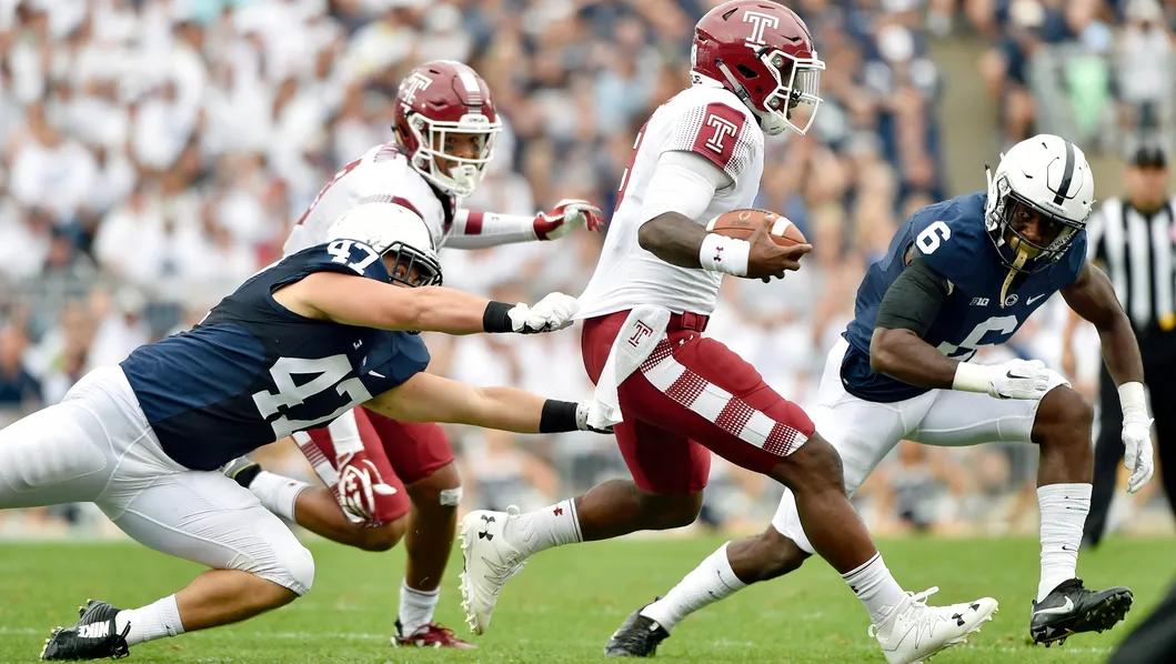 The Penn State and Temple game has never aired on ABC.