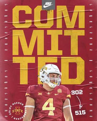 Colby Reeder commits to Iowa State