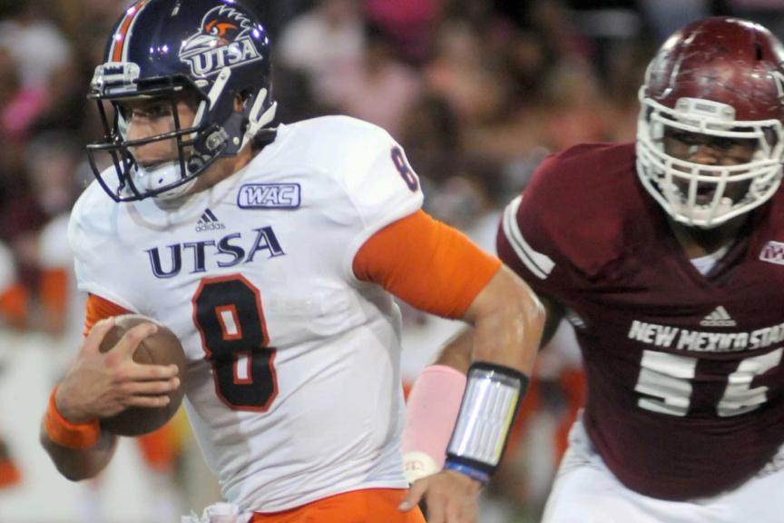 New Mexico State and UTSA met once in 2012 as WAC members