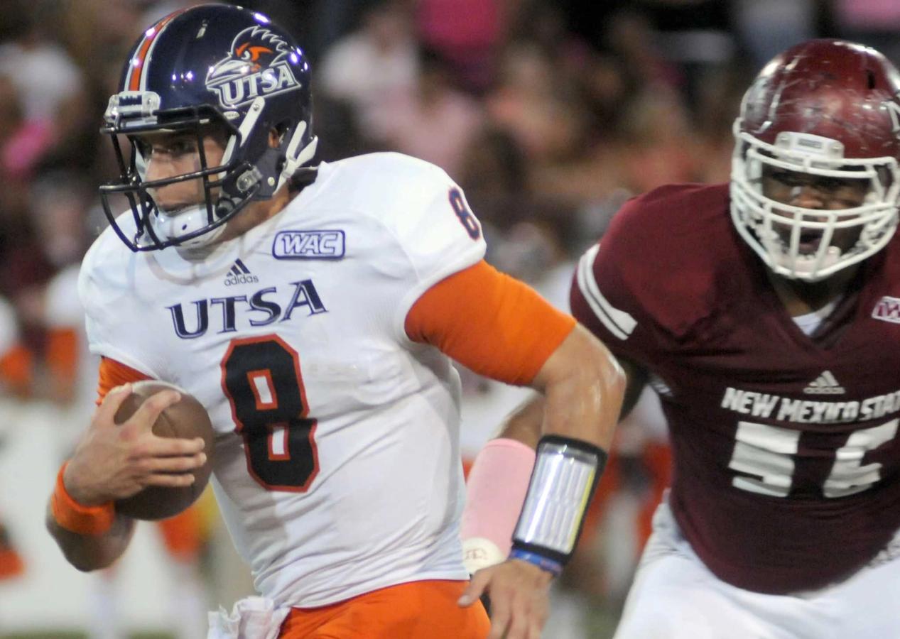 New Mexico State and UTSA met once in 2012 as WAC members