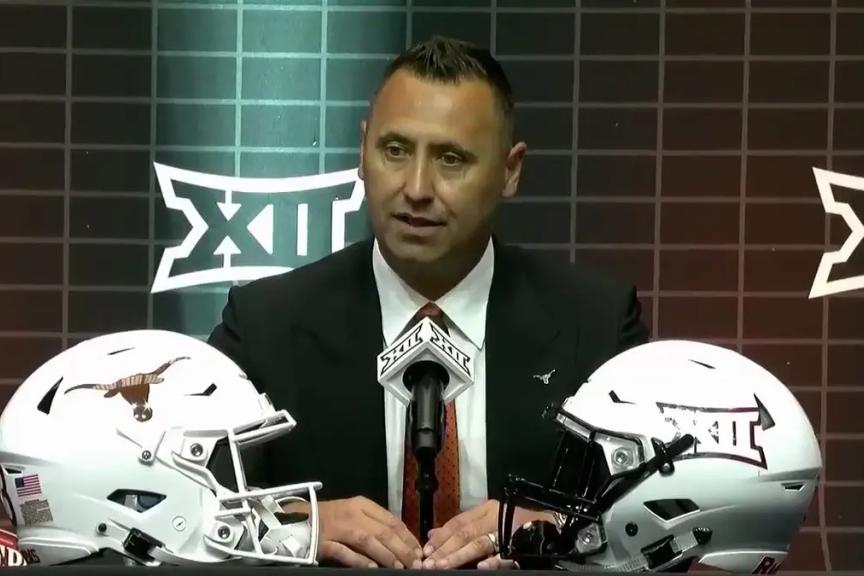 Steve Sarkisian enters his third Big 12 Media Day on July 12th, 2023