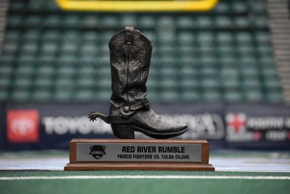The Frisco Fighters and Tulsa Oilers began playing for a rivalry trophy last weekend.