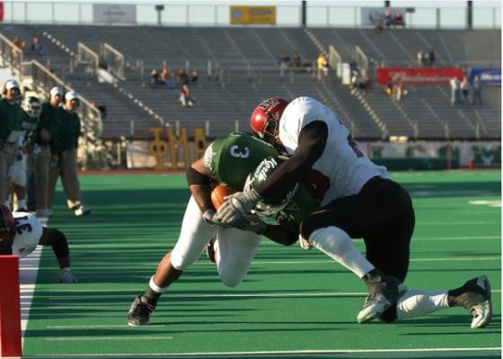 North Texas and New Mexico State clashed for the Sun Belt title in 2002.