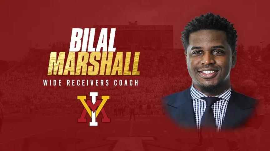 Bilal Marshall named VMI's new wide receiver coach