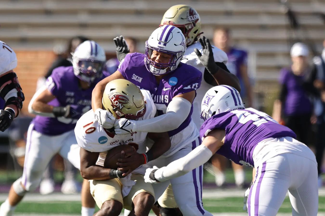 Furman defenders sack Elon QB Matthew McKay