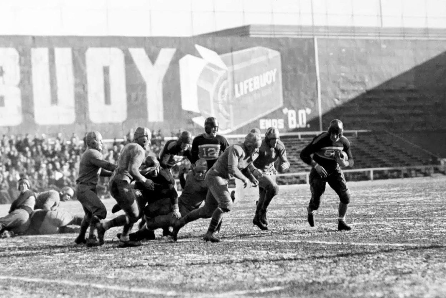 NFL Action at the Baker Bowl in 1933