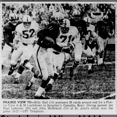 Prairie View A&M lost in their last bowl appearance in 1963z