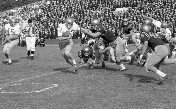 VMI gave Navy one of their biggest tests of the 1963 season. 