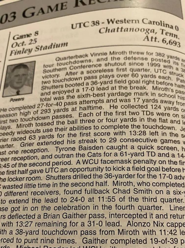 Chattanooga 2004 media guide