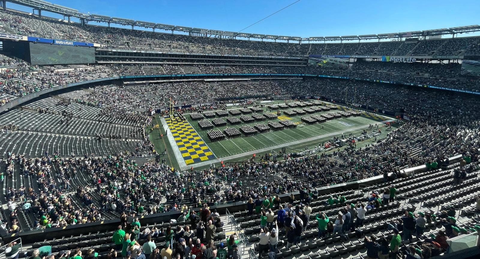 Notre Dame took on Navy at MetLife Stadium on Saturday