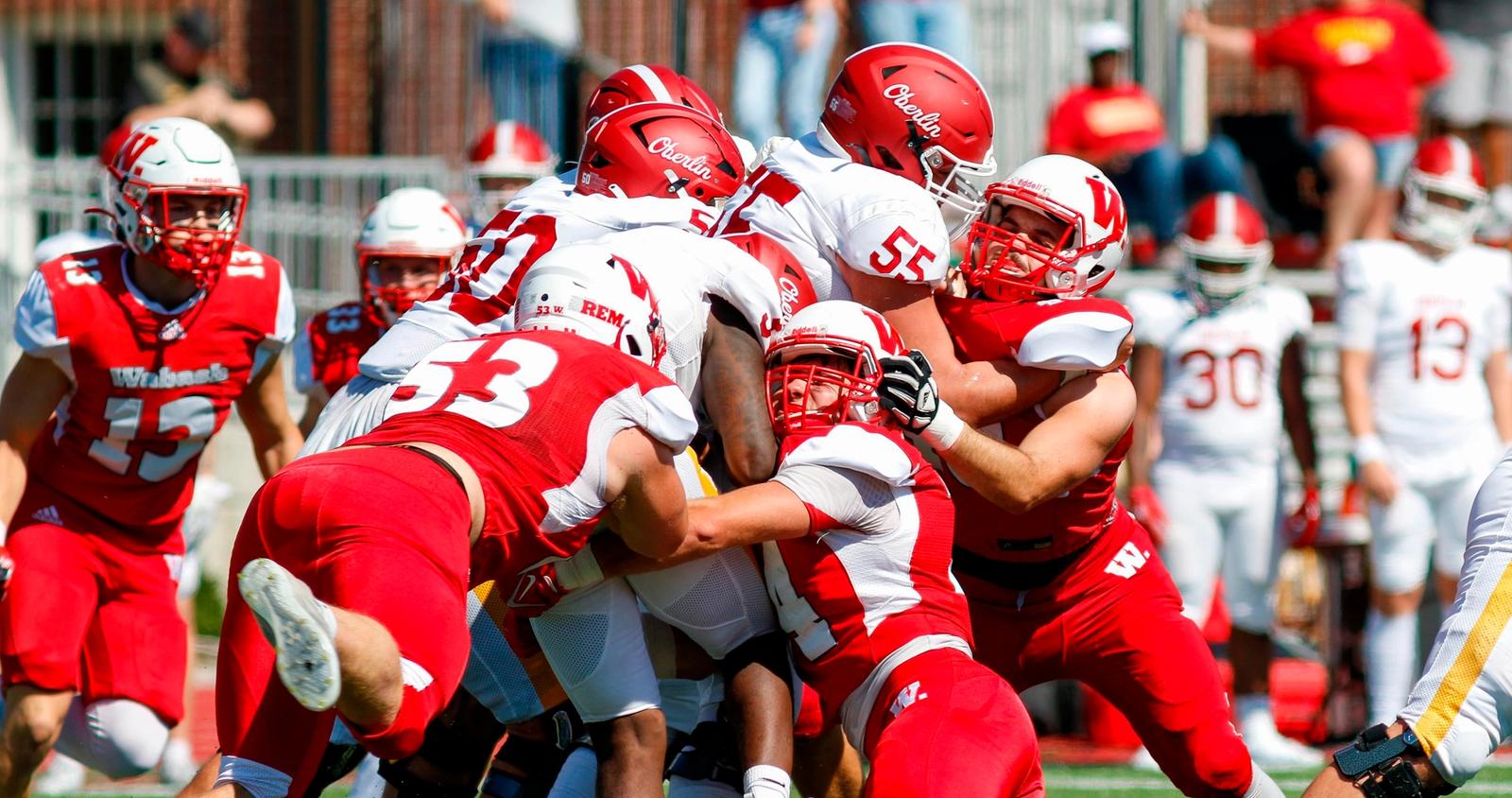 Wabash and Oberlin play the only college football game this Sunday