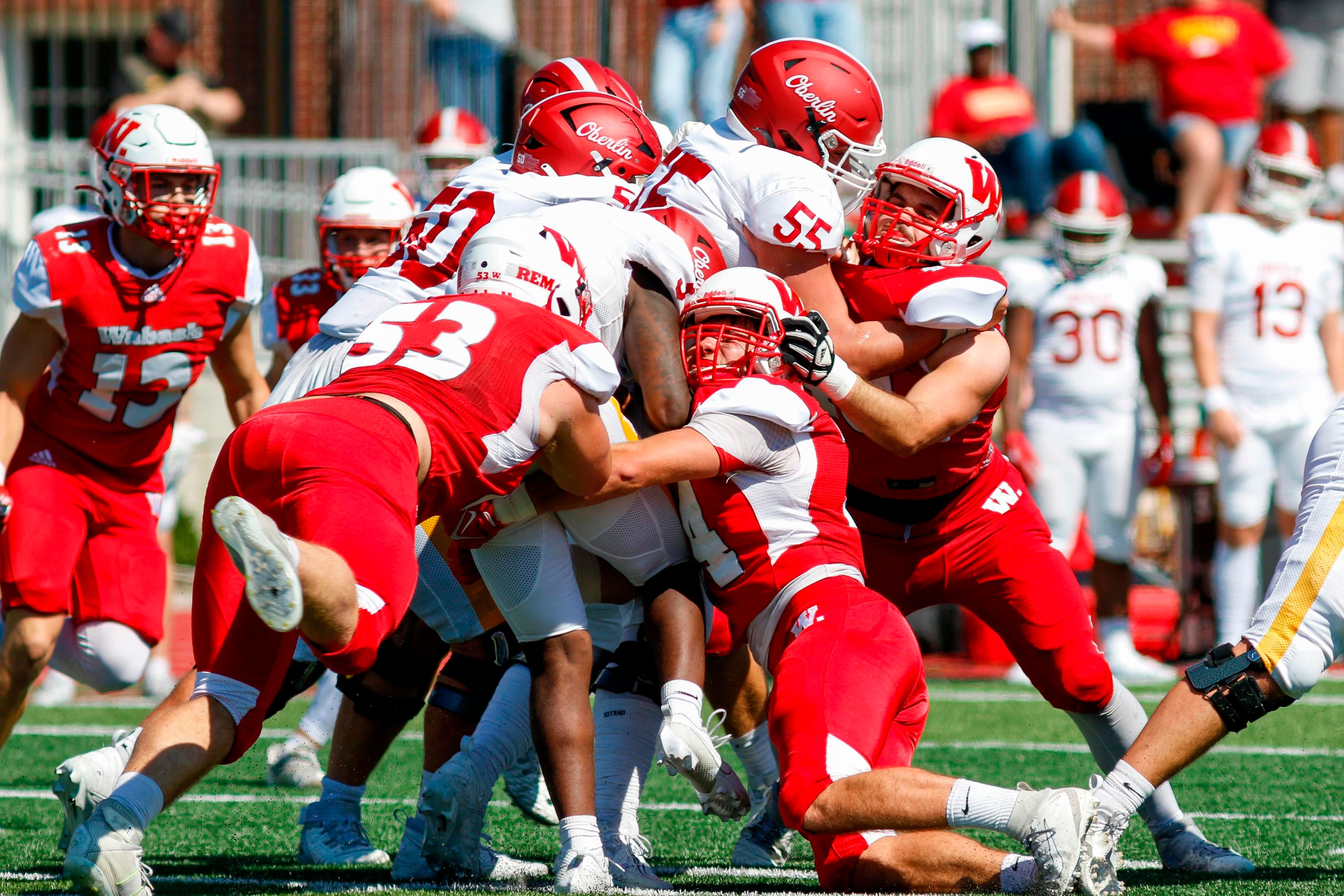 Wabash and Oberlin play the only college football game this Sunday