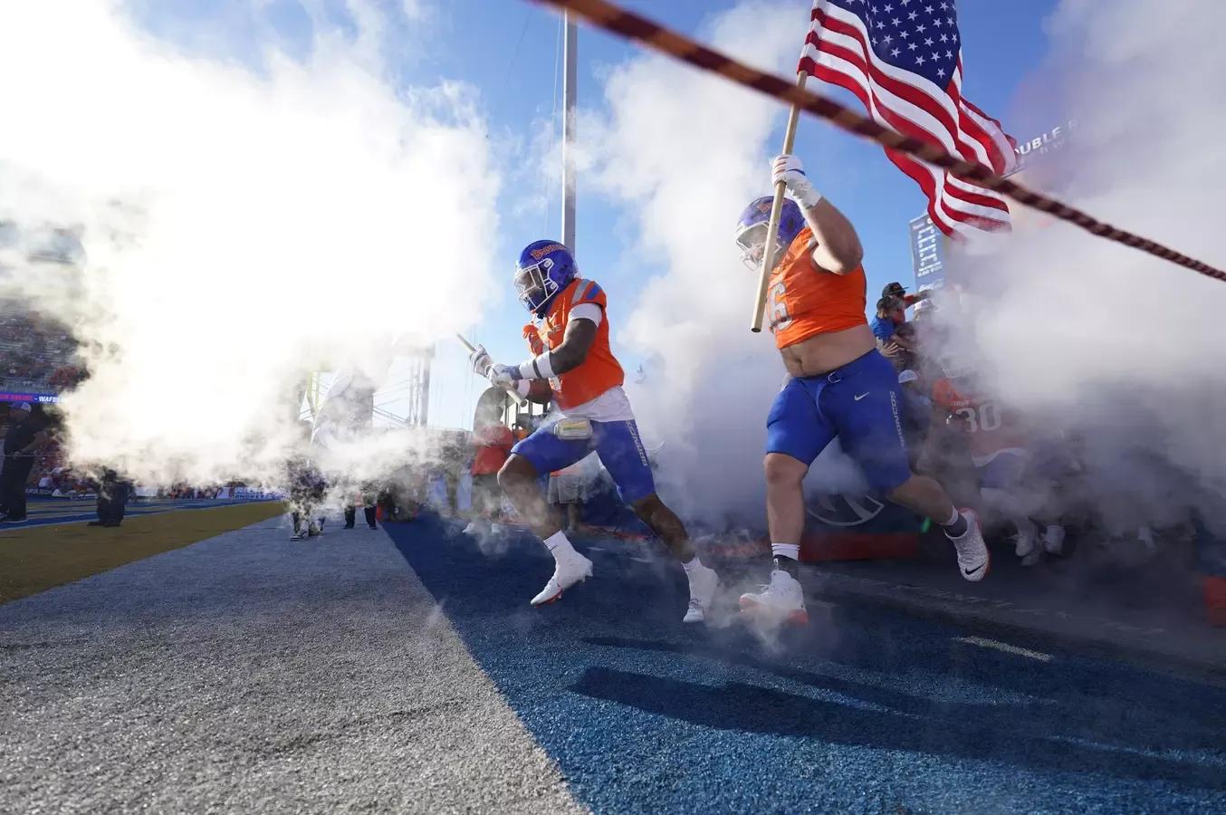 Boise State Pre-Game Runout against Utah State