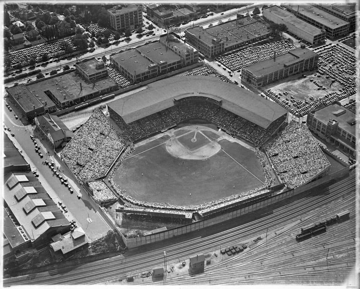 Braves Field in its original baseball configuration