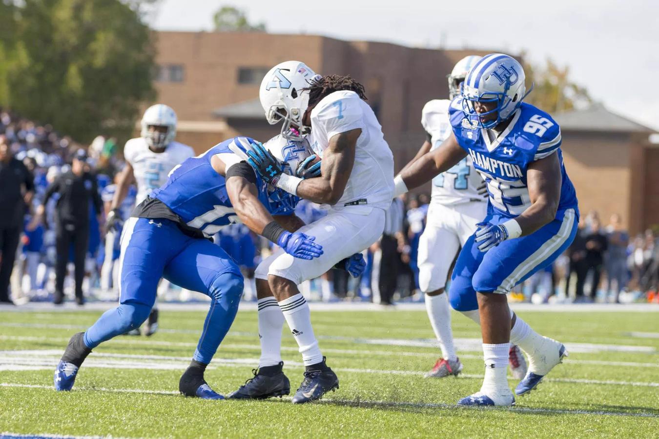 Hampton destroyed Virginia-Lynchburg 56-6 in their last meeting.