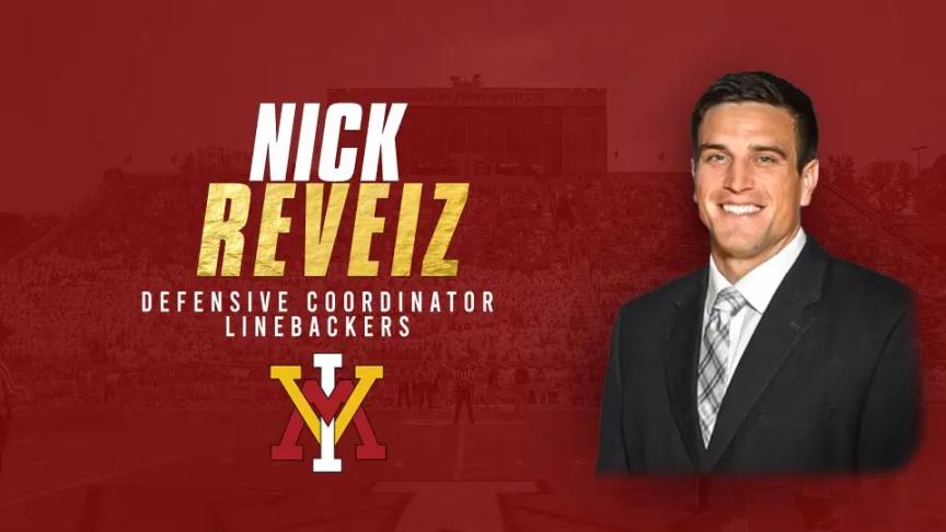 VMI Hires Nick Reveiz as their Defensive Coordinator and Linebackers coach