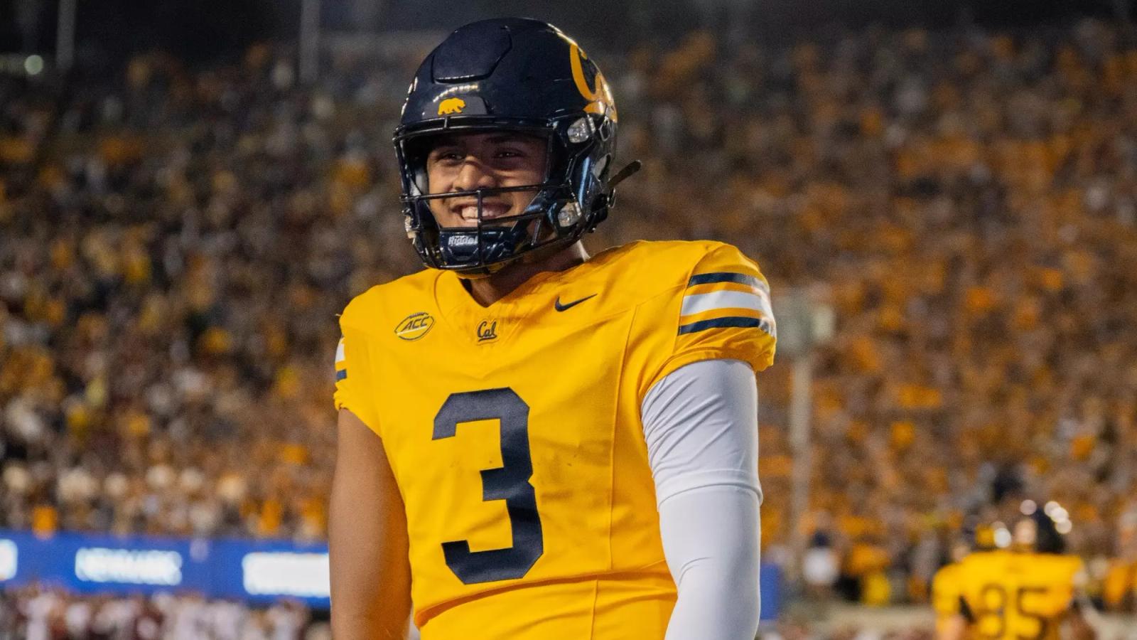 Cal star quarterback Jaron-Keawe Sagapolutele