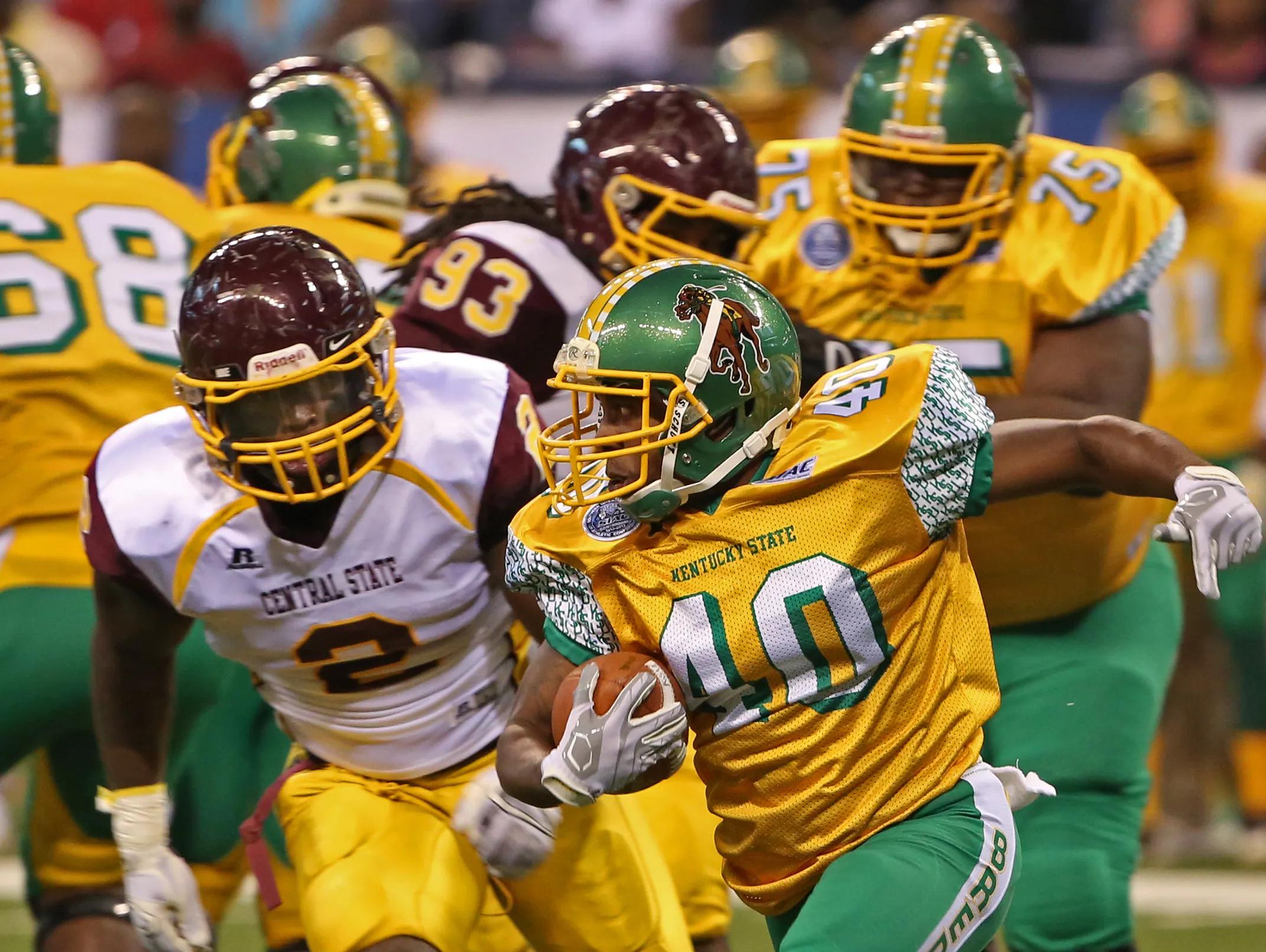 Central State and Kentucky State played in the Circle City Classic Four Years in a Row