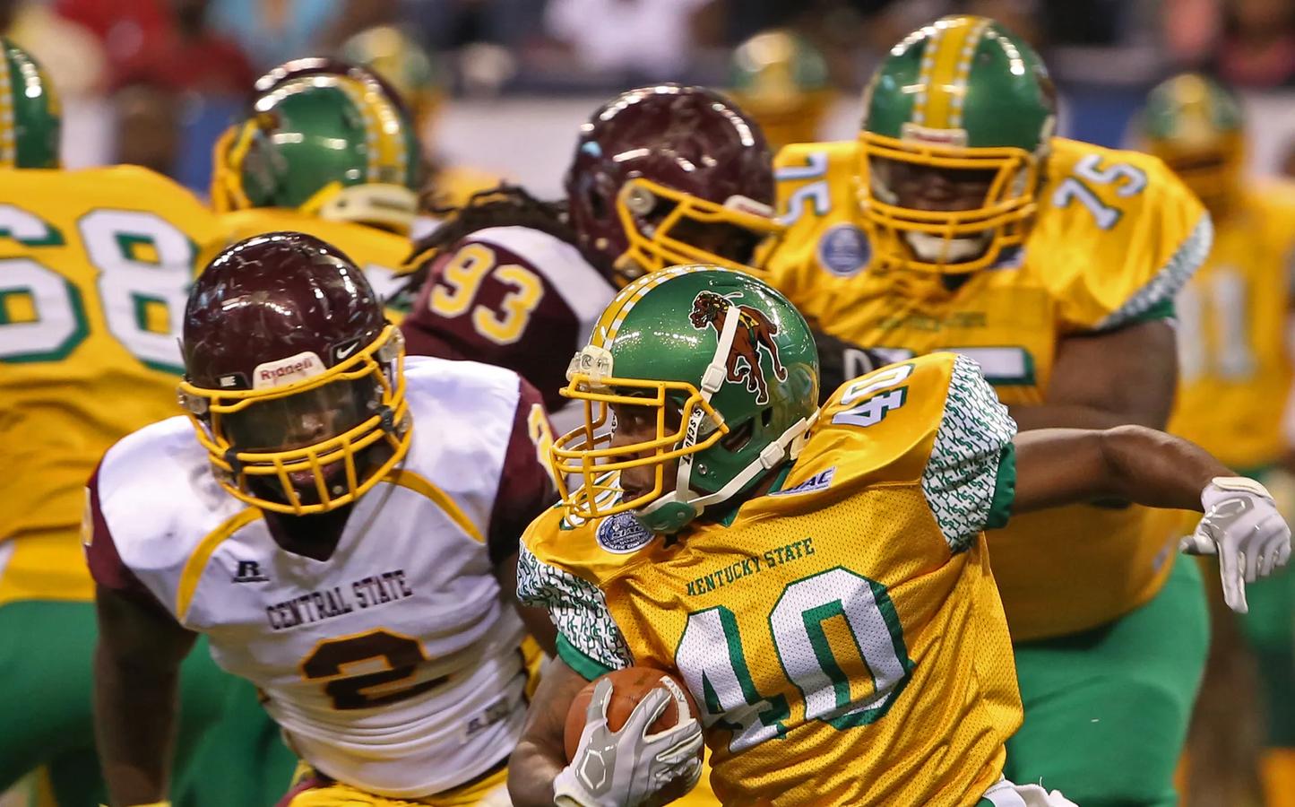 Central State and Kentucky State played in the Circle City Classic Four Years in a Row